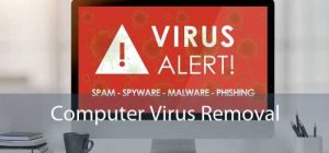 Virus removal cleanup computer